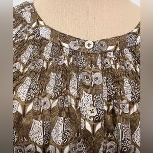 Talbots Owl blouse just in time for Fall. Size L